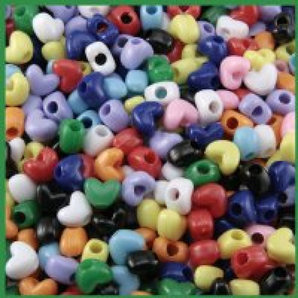 Pony Beads Heart Shape - Beads and Findings - Fun Craft Activities