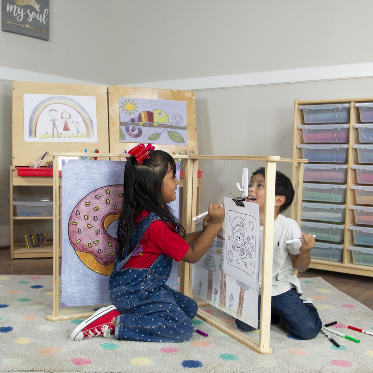 Sneeze Guard Table Partition - Square/ Round Table - The Craft Shop, Inc.