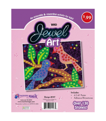 Bird Jewel Art 6.5" x8"