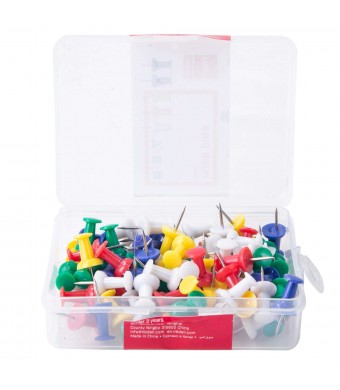Push Pins, 100/Pk – Choice Of Color! | Secure Notes, Photos & Reminders with Style