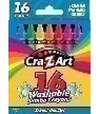 16ct Jumbo Washable Crayon Peggable Box