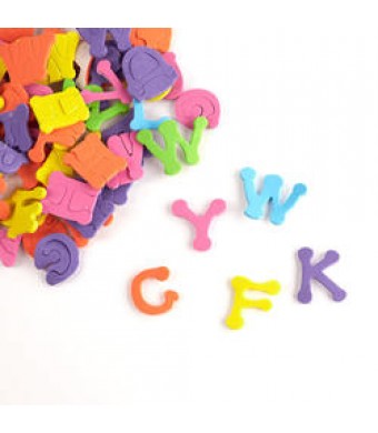 Foam Sticky Shapes – Alphabet,125 PCS