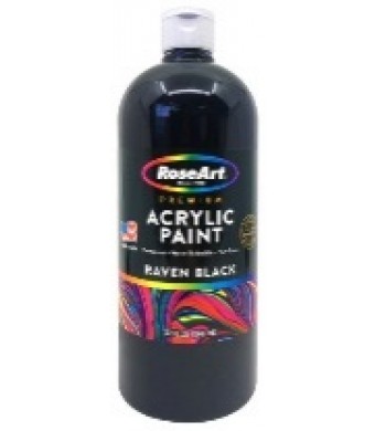 Rose Art Acrylic Paint Raven Black 32 oz