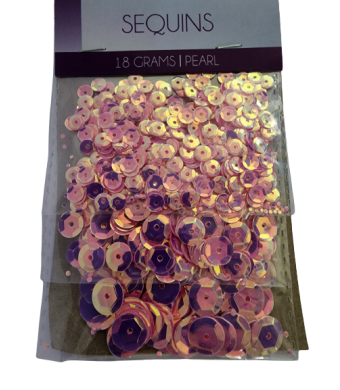Pearl Sequins Assorted Size 5,8,10mm 