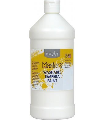 Washable Tempera Paint, 32 Oz.- White