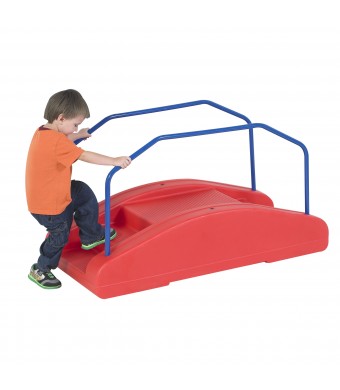 Red Rocker/Toddler Bridge with Bridge Rails