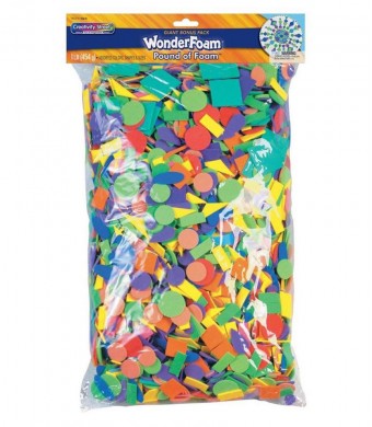 Pound Of Foam Assorted Colors and Shapes, 1 lb, Approx. 5000 Pieces – Educational Foam Shapes Craft Kit