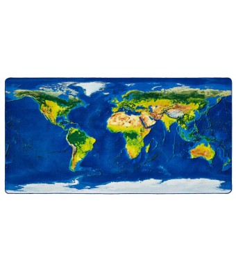 Learn Our Earth Map, PIXEL, BLUE, 4ft x 8ft Rectangle