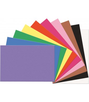 Construction Paper, 9″ × 12″,100 Sheets (2 × 50/Pack) Assorted Colors – Medium‑Weight, Acid‑Free Craft Paper for Kids, Schools, Daycare & Art Projects