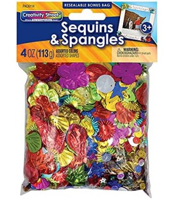 Sequins And Spangles, 4 Oz. – Shiny Craft Embellishments | the perfect accents for crafts, card-making, scrapbooking, & festive décor