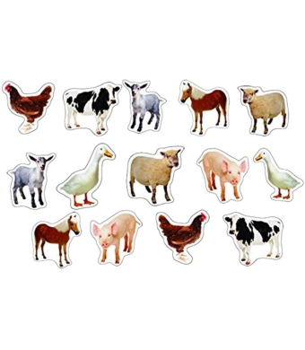 Shape Stickers- Farm Animals