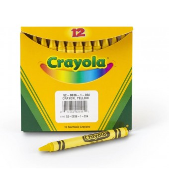Crayola Bulk Color Crayons – 12‑Count Single‑Color Pack, Double‑Wrapped & Durable, Non‑Toxic Art Supplies for Schools, Daycare, Camps & Crafts