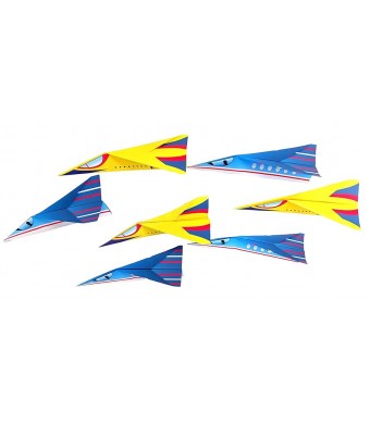 Paper Airplanes, 8", 12/Pk – Pre-Folded Gliders for Kids Crafts, Classroom Activities, Daycares & Camps