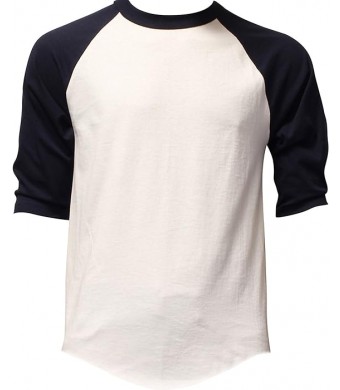 White T-shirt With Blue Sleeve 