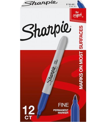 Sharpie Markers – Choice of Colors, 12/pk Blue