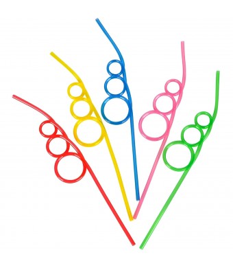 9″ Loop Straw, 12/Pk – perfect for arts & crafts, school events, daycares, camps, and party favors | Kids Craft & Party Supplies