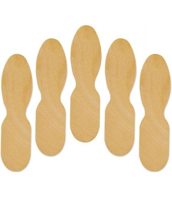 WOOD CRAFT SPOONS | 100/pk 3" x 5/8" Ice Cream Sticks - Natural