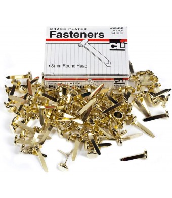 Paper Fasteners, 3/4", 1000/Pk (10 Boxes of 100)