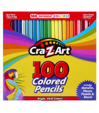 Cra-Z-art Colored Pencil 100 ct Box – Vibrant Art Supplies for Kids and Adults