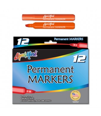 Liqu-mark Permanent Markers-Orange