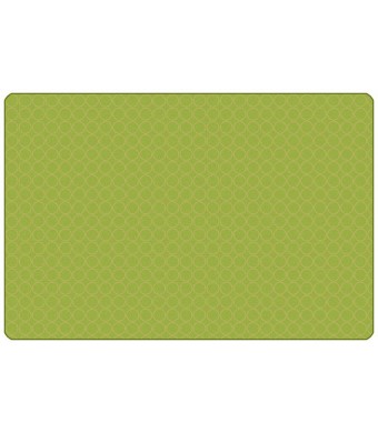KIDSoft Comforting Circles - Green/Tan, NATURE, GREEN, 6ft x 9ft Rectangle