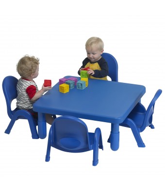Toddler MyValue Set 4 Square - Solid Royal Blue