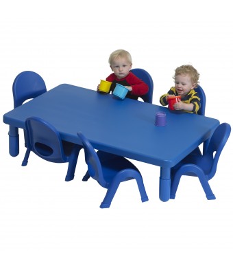 Toddler MyValue Set 6  Rectangle - Solid Royal Blue