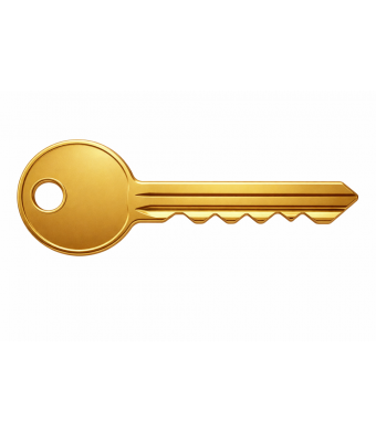 Gold Key Cadstock Cutout  
