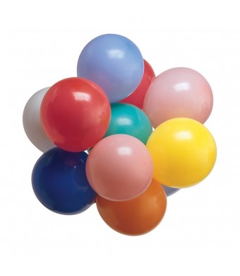 Vibrant 9" Latex Balloons - Colorful Fun for Day Camps, School Activities, and More!