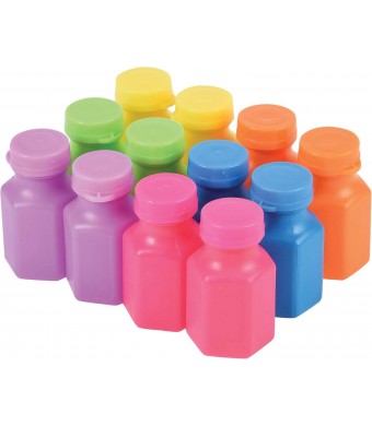 Neon Mini Bubbles, 0.3 oz, 2″, 12/Pk – Bright Bubble Bottles for Kids Parties, Crafts, and Camp Fun