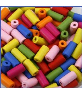 Wood Oblong Beads