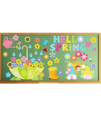 Hello Spring Bulletin Board Decorations