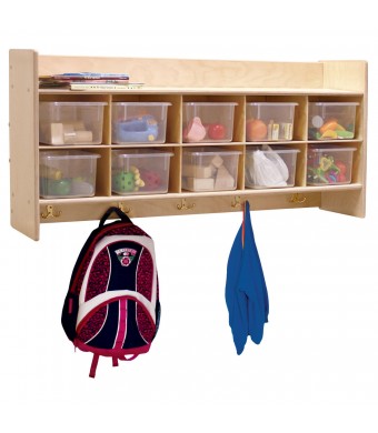 Contender Wall Hanging Storage with (10) Translucent Trays - Assembled