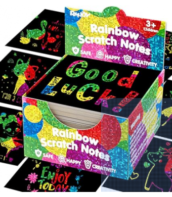 Scratch & Sparkle Multi-Color Glitter Board 125/pack