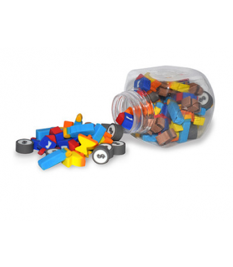 Dreidel Filled With Tiny Chanukah Erasers