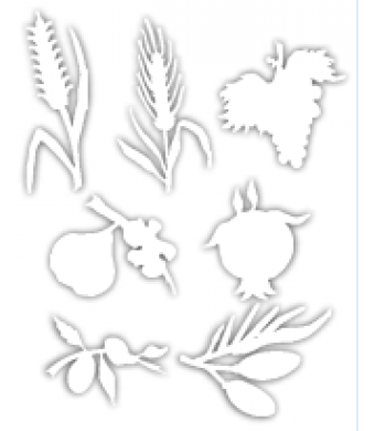 Shivas Haminim Fruit Cardstock Cutouts 