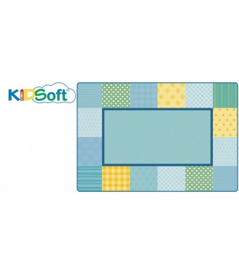 KIDSoft Pattern Blocks - Soft, TRANQUIL, LIGHT BLUE, 8ft x 12ft Rectangle