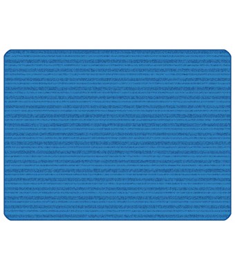 KIDSoft Subtle Stripes - Primary Blue, PRIMARY, BLUE, 6ft x 9ft Rectangle