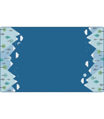 KIDSoft Tranquil Mountain - Blue, TRANQUIL, BLUE, 6ft Round