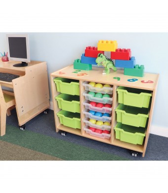 Whitney Plus Green Tray Storage Cabinet
