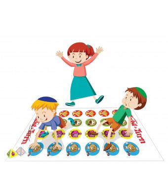 Chanukah Twist & Turn – Classic Holiday Game (Mat + Dice)