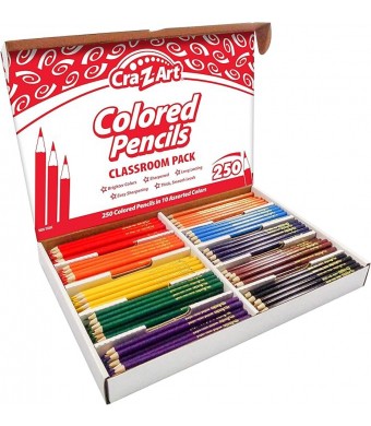 Cra-Z-art Colored pencil Classroom pack 10 color 250 ct. Box