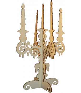 Wooden Candelabra 