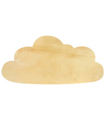 Challah Wood Cut-Out 10" x 5" – Unfinished Wooden Challah Craft Shape for Painting, Classroom Projects & Jewish Holiday Crafts