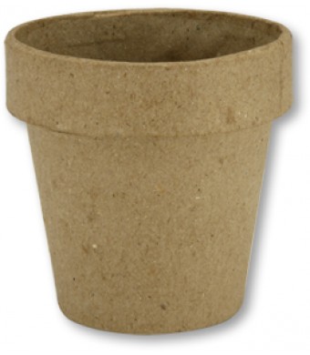 Paper Mache Pots, 12/pk
