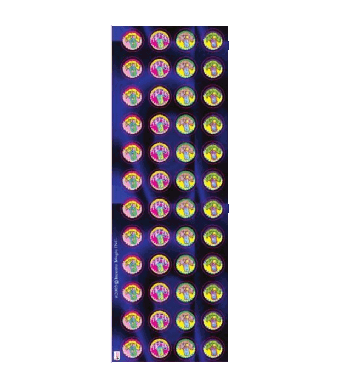Tzedaka Circle Stickers-25 Sheets