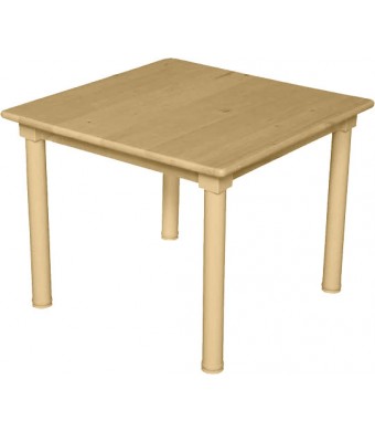 Birch Hardwood Square Table 