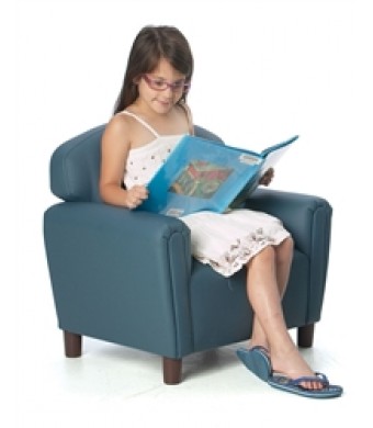 "Just Like Home" Preschool Enviro-Child Upholstery Blue Chair