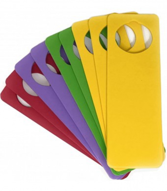 Foam Door Hanger Craft Blanks – Assorted Colors, 20 Piece Bulk Pack for Classrooms & Kids DIY