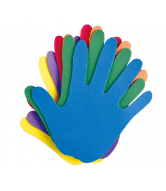 Sticky Foam hands  5"x4" 10/Pack